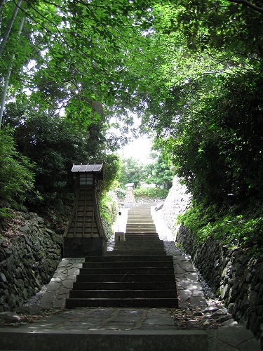 鏡川町の石段15