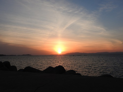 小浜の夕陽16